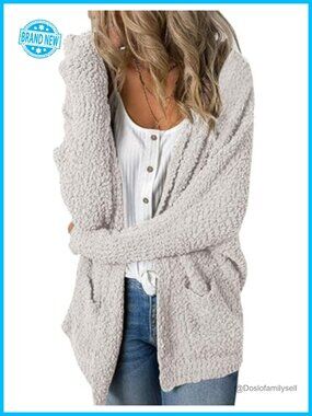 Fuzzy Chunky Oversized Cardigan Sweater Fall Outfit